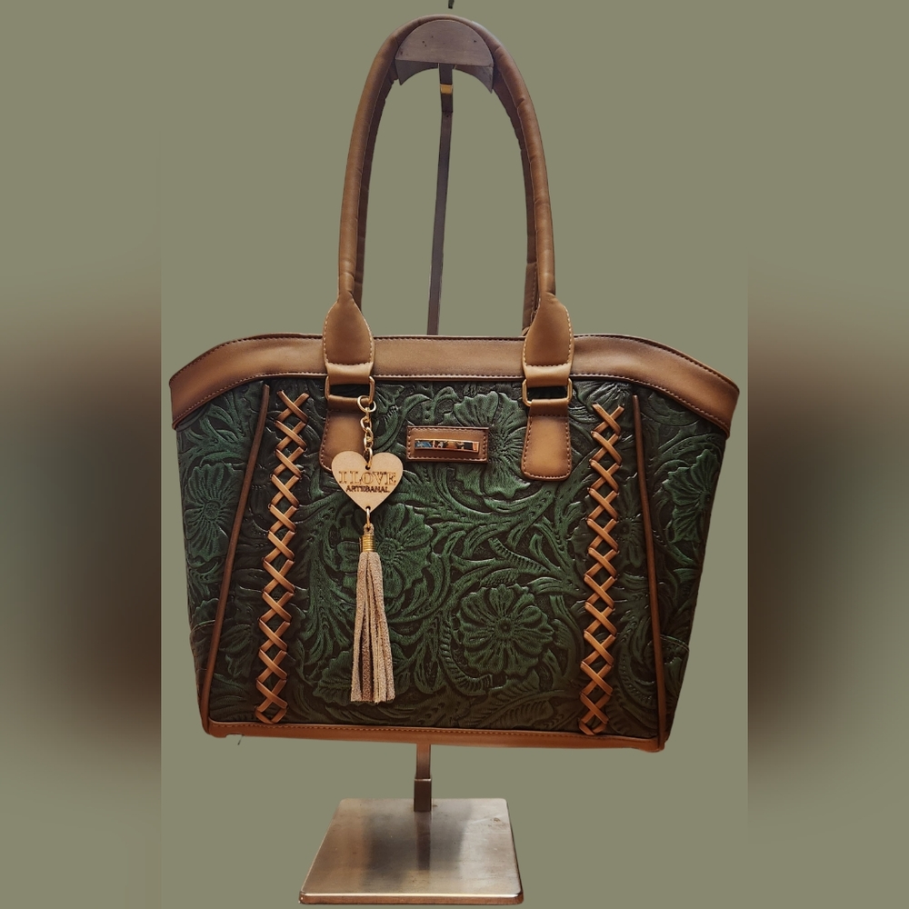 Boho leather bag